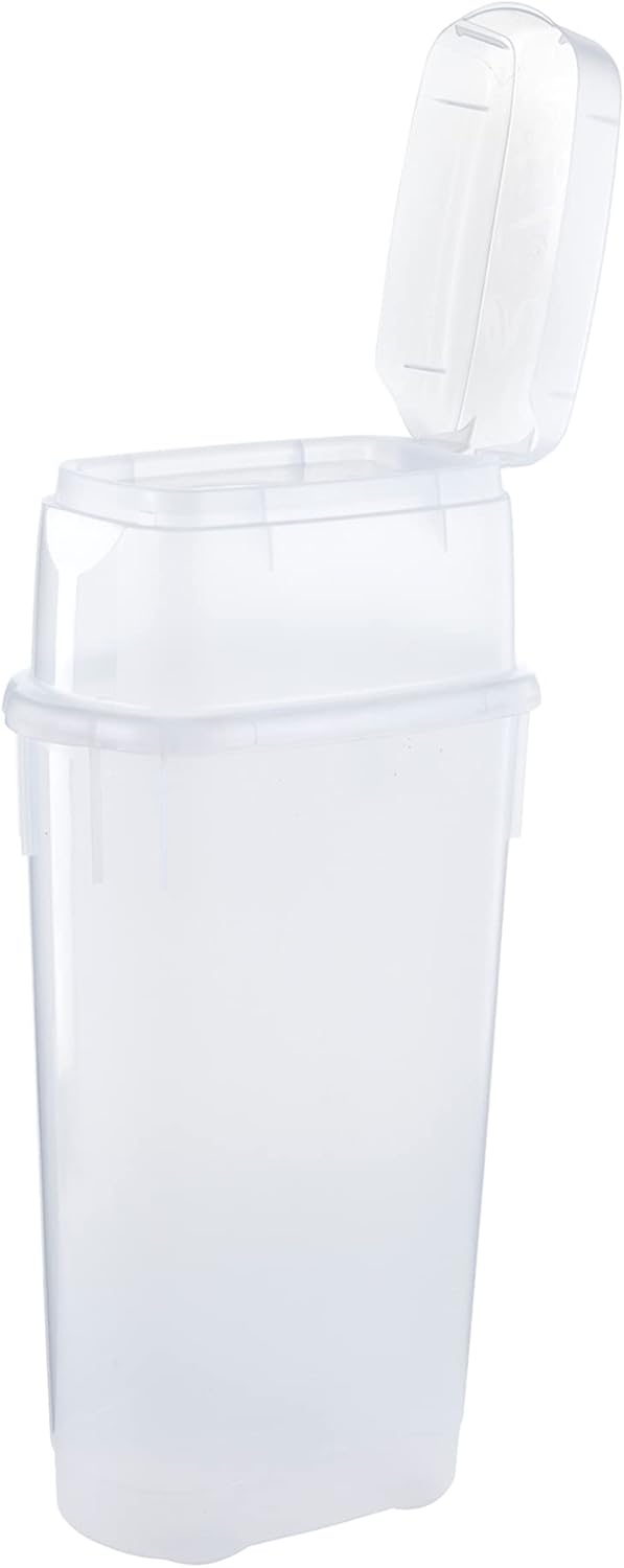 Rubbermaid Wrap N' Craft Plastic Wrapping Paper Organizer Storage Container with Top Ornament Storage Compartment for 20 Standard 30 Inch Rolls. Clear