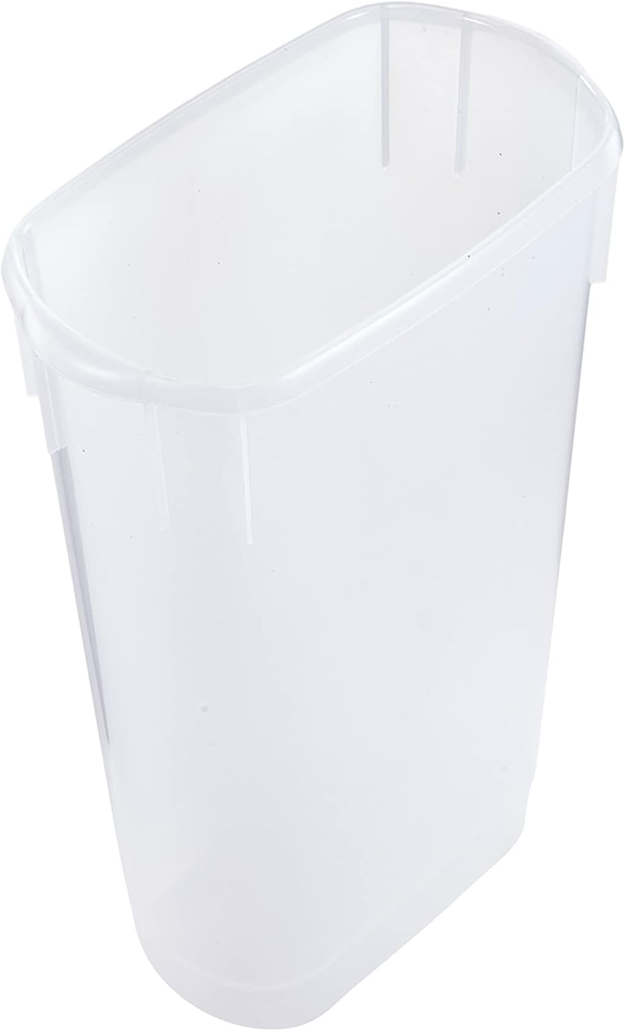 Rubbermaid Wrap N' Craft Plastic Wrapping Paper Organizer Storage Container with Top Ornament Storage Compartment for 20 Standard 30 Inch Rolls. Clear